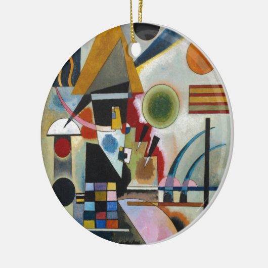 Kandinsky's Abstracte schildpaddenstoel Keramisch Ornament (Links)