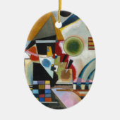 Kandinsky's Abstracte schildpaddenstoel Keramisch Ornament (Voorkant)