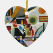 Kandinsky's Abstracte schildpaddenstoel Keramisch Ornament (Voorkant)
