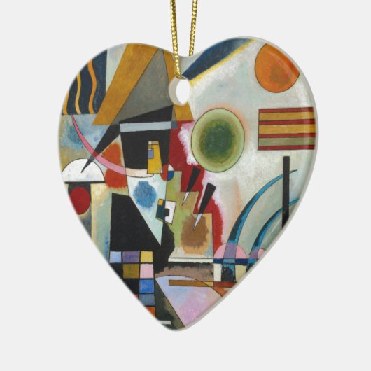 Kandinsky's Abstracte schildpaddenstoel Keramisch Ornament (Links)