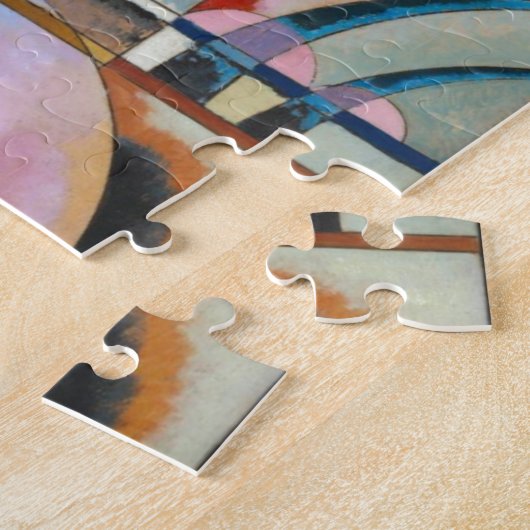 Kandinsky's Abstracte schildpaddenstoel Legpuzzel (Zijkant)
