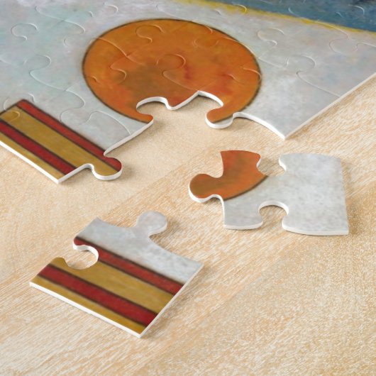 Kandinsky's Abstracte schildpaddenstoel Legpuzzel (Zijkant)