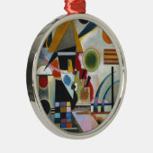 Kandinsky's Abstracte schildpaddenstoel Metalen Ornament (Rechts)