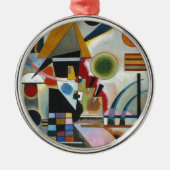 Kandinsky's Abstracte schildpaddenstoel Metalen Ornament (Voorkant)