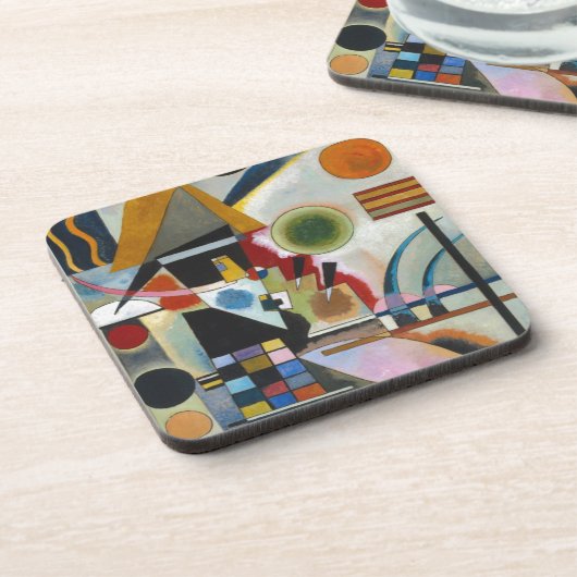 Kandinsky's Abstracte schildpaddenstoel Onderzetter (Linkerzijde)