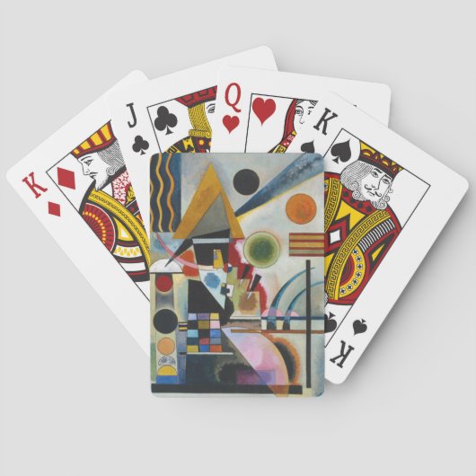 Kandinsky's Abstracte schildpaddenstoel Pokerkaarten (Achterkant)