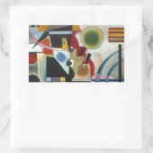 Kandinsky's Abstracte schildpaddenstoel Rechthoekige Sticker (Tas)