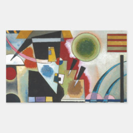 Kandinsky's Abstracte schildpaddenstoel Rechthoekige Sticker
