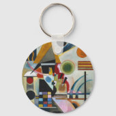 Kandinsky's Abstracte schildpaddenstoel Sleutelhanger (Voorkant)
