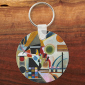 Kandinsky's Abstracte schildpaddenstoel Sleutelhanger (Voorkant)