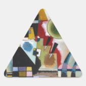 Kandinsky's Abstracte schildpaddenstoel Sticker (Voorkant)