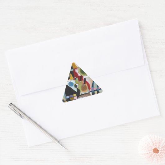 Kandinsky's Abstracte schildpaddenstoel Sticker (Envelop)
