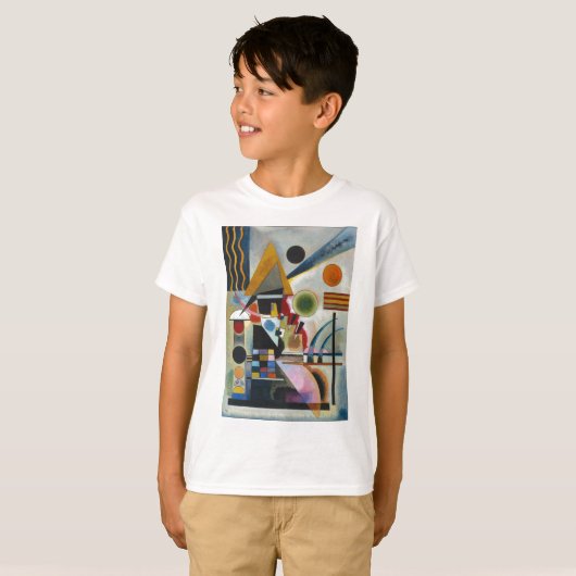 Kandinsky's Abstracte schildpaddenstoel T-shirt (Voorkant volledig)