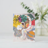 Kandinsky's Dominant Curve Abstract Briefkaart (Staand voorkant)