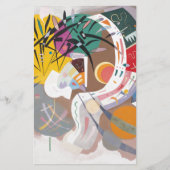 Kandinsky's Dominant Curve Abstract Briefpapier (Voorkant)
