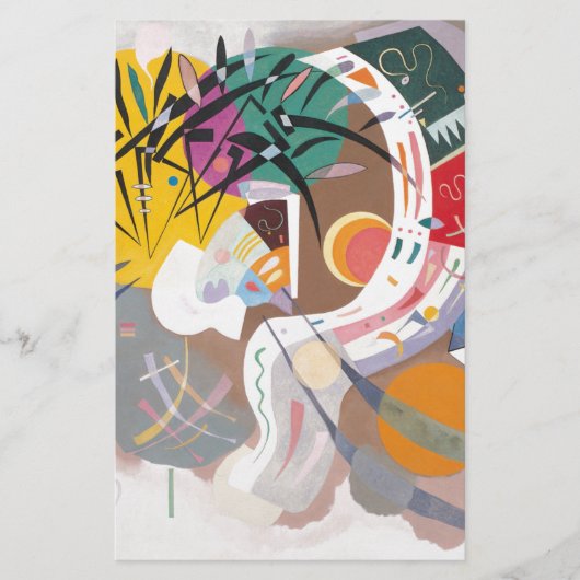 Kandinsky's Dominant Curve Abstract Briefpapier (Voorkant)