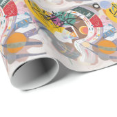 Kandinsky's Dominant Curve Abstract Cadeaupapier (Rol Hoek)