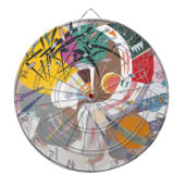 Kandinsky's Dominant Curve Abstract Dartbord (Voorkant)