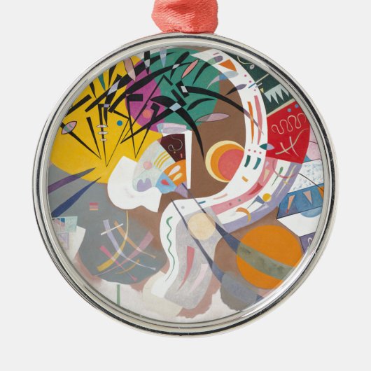 Kandinsky's Dominant Curve Abstract Metalen Ornament (Voorkant)