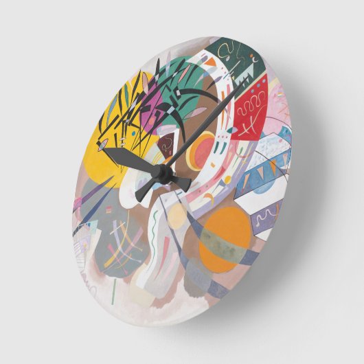 Kandinsky's Dominant Curve Abstract Ronde Klok (Hoek)