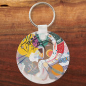 Kandinsky's Dominant Curve Abstract Sleutelhanger (Voorkant)