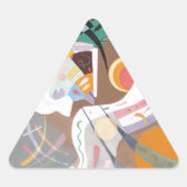 Kandinsky's Dominant Curve Abstract Sticker (Voorkant)