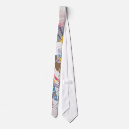 Kandinsky's Dominant Curve Abstract Stropdas (Achterkant)