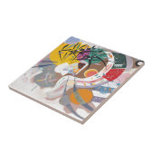 Kandinsky's Dominant Curve Abstract Tegeltje (Zijkant)