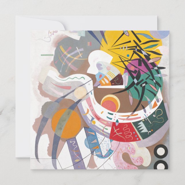Kandinsky's Dominant Curve Abstracte kunstschilder (Voorkant)