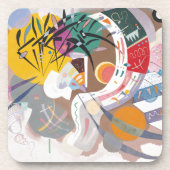 Kandinsky's Dominant Curve Abstracte kunstschilder Bier Onderzetter (Voorkant)