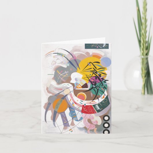 Kandinsky's Dominant Curve Abstracte kunstschilder Notitiekaartje (Voorkant)