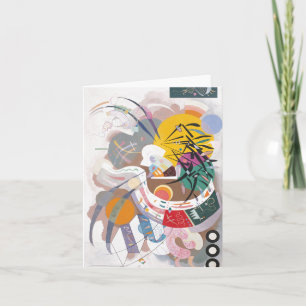 Kandinsky's Dominant Curve Abstracte kunstschilder Notitiekaartje