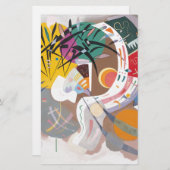 Kandinsky's dominante curve abstract briefpapier (Voorkant / Achterkant)