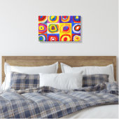 Kandisnky Circles Canvas Print (Insitu (Slaapkamer))