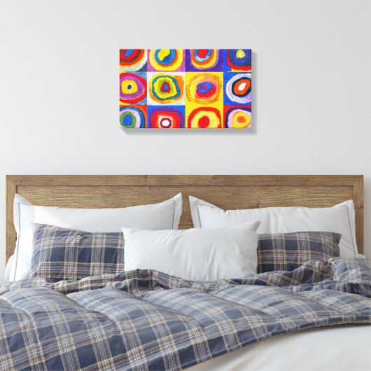 Kandisnky Circles Canvas Print (Insitu (Slaapkamer))
