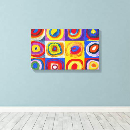 Kandisnky Circles Canvas Print (Insitu (Houten vloer))