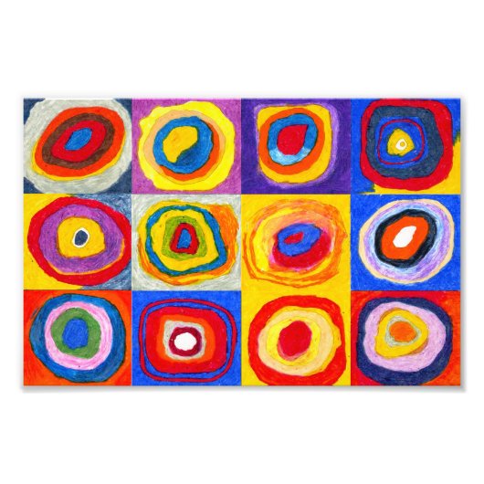 Kandisnky Circles Print Foto Afdruk (Voorkant)