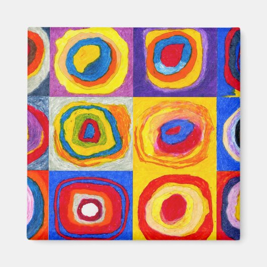 Kandisnky cirkels magneet (Voorkant)