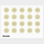 Kandle bodembeige instructie ronde sticker (Vel)