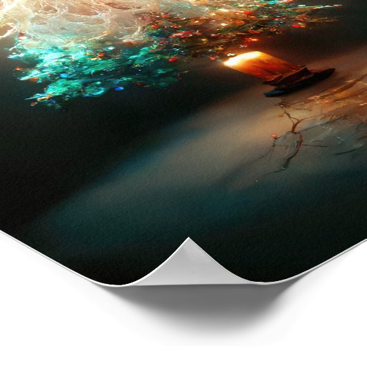 Kandle kerstboom poster (Hoek)