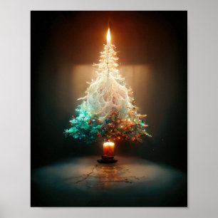 Kandle kerstboom poster