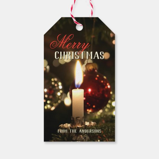 Kandle Light Sparkles Merry kerstcadeau Label Cadeaulabel (Achterkant)