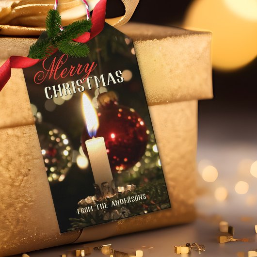 Kandle Light Sparkles Merry kerstcadeau Label Cadeaulabel