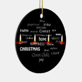 Kandle Light Typografie Keramisch Ornament (Rechts)