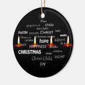 Kandle Light Typografie Keramisch Ornament (Links)