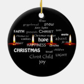 Kandle Light Typografie Keramisch Ornament (Achterkant)