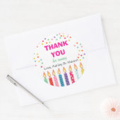 Kandles Birthday Dank u Sticker Cupcake Topper (Envelop)