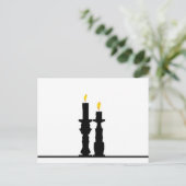 Kandlesticillusie Briefkaart (Staand voorkant)