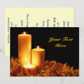 Kandlicht in Soft Pastels Kaart (Voorkant / Achterkant)
