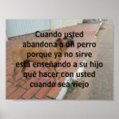 kando ustona verlaten perro poster (Voorkant)